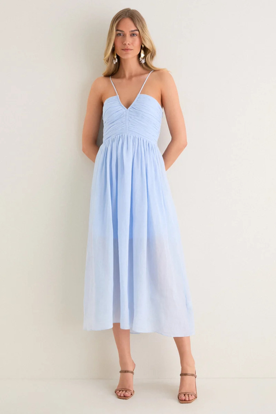 A.L.C. Sky Blue Rumi Midi Dress